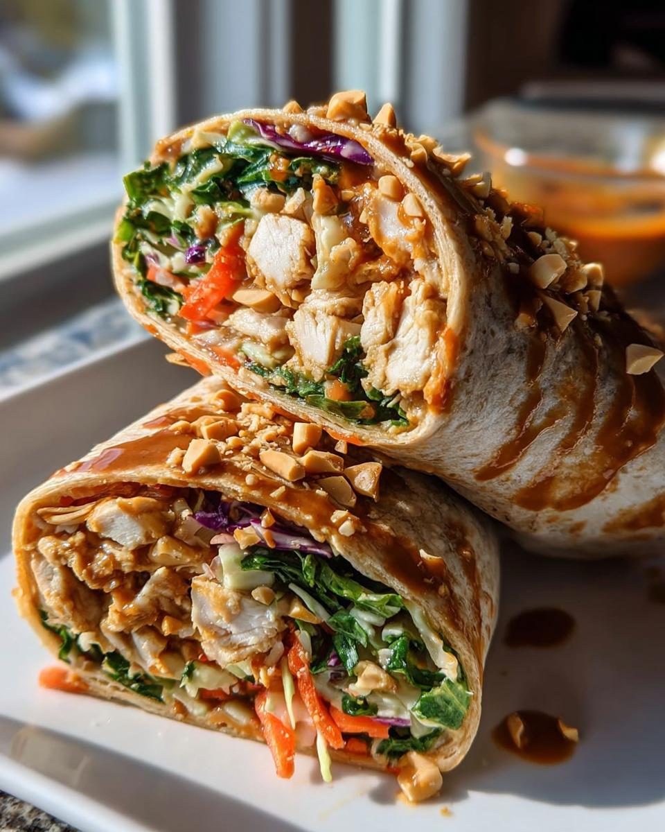 Thai Peanut Chicken Wraps - detail 1
