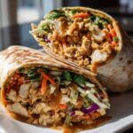 Thai Peanut Chicken Wraps
