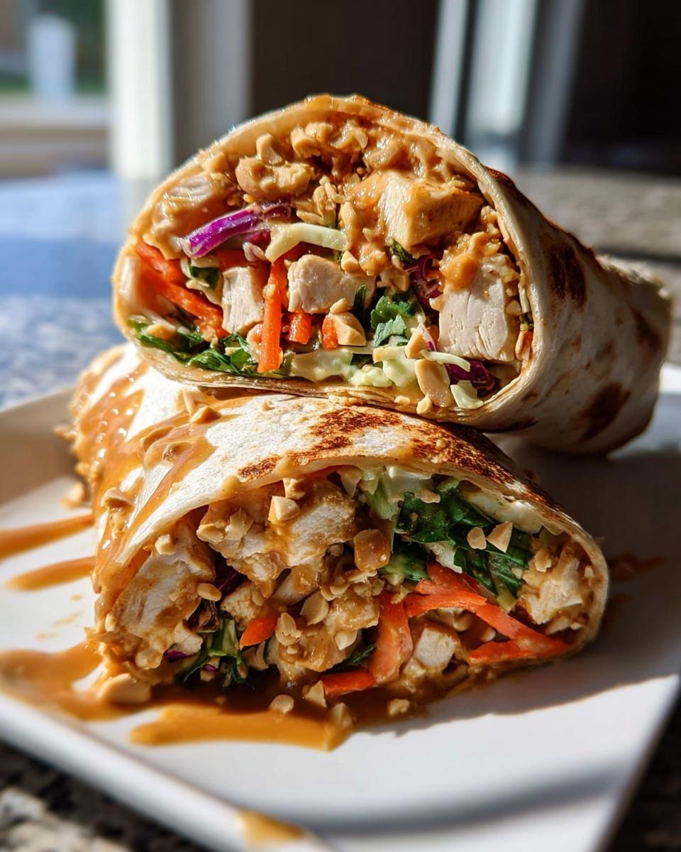 Thai Peanut Chicken Wraps - detail 3