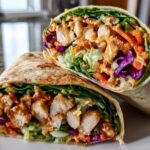 Thai Peanut Chicken Wraps