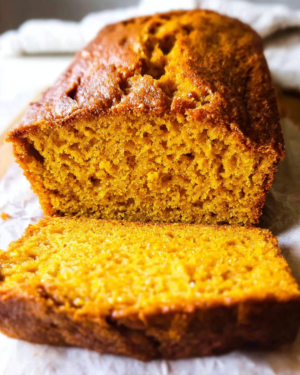 Vanilla pudding pumpkin bread - detail 1