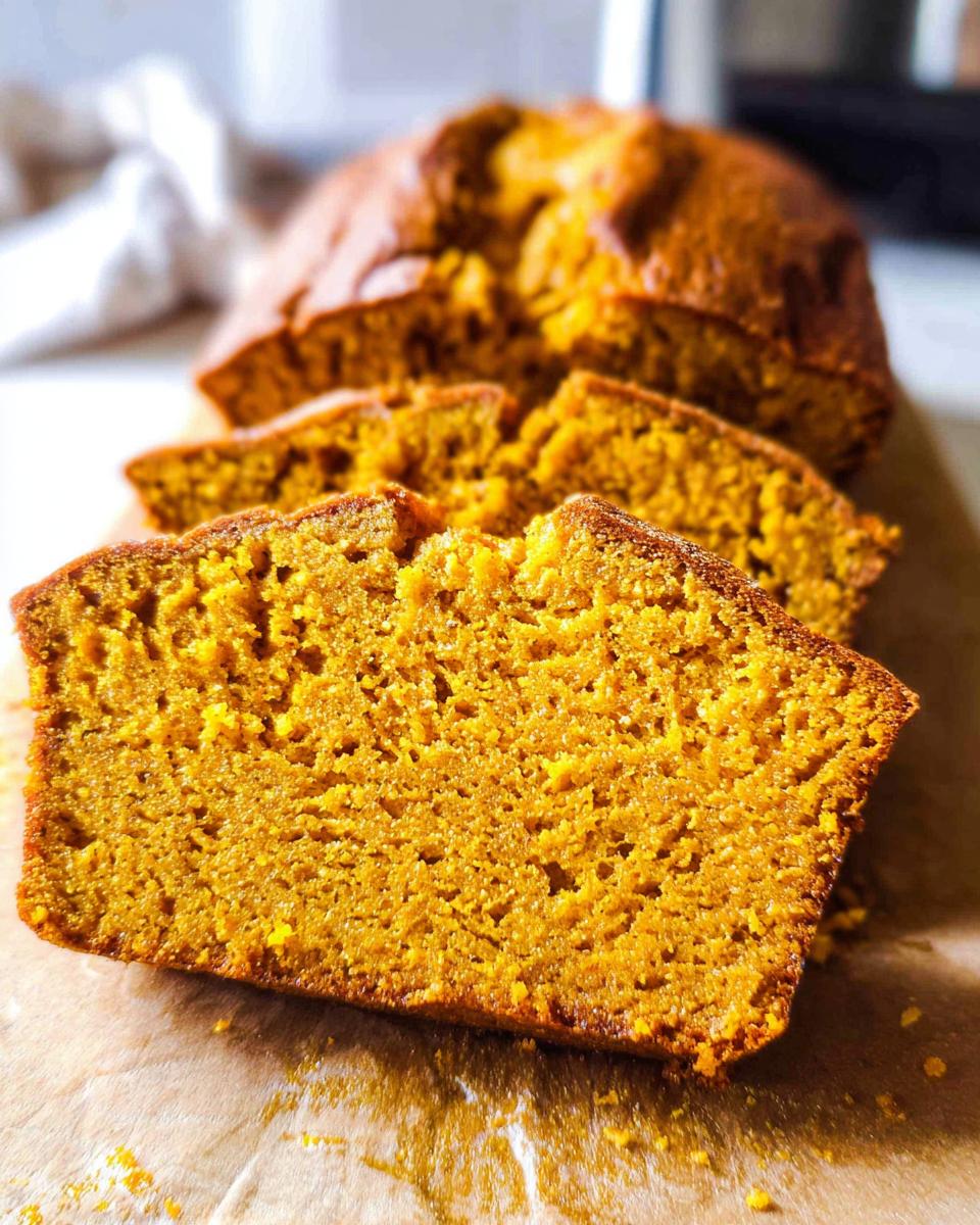 Vanilla pudding pumpkin bread - detail 2