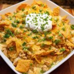 White Chili Chicken Frito Casserole