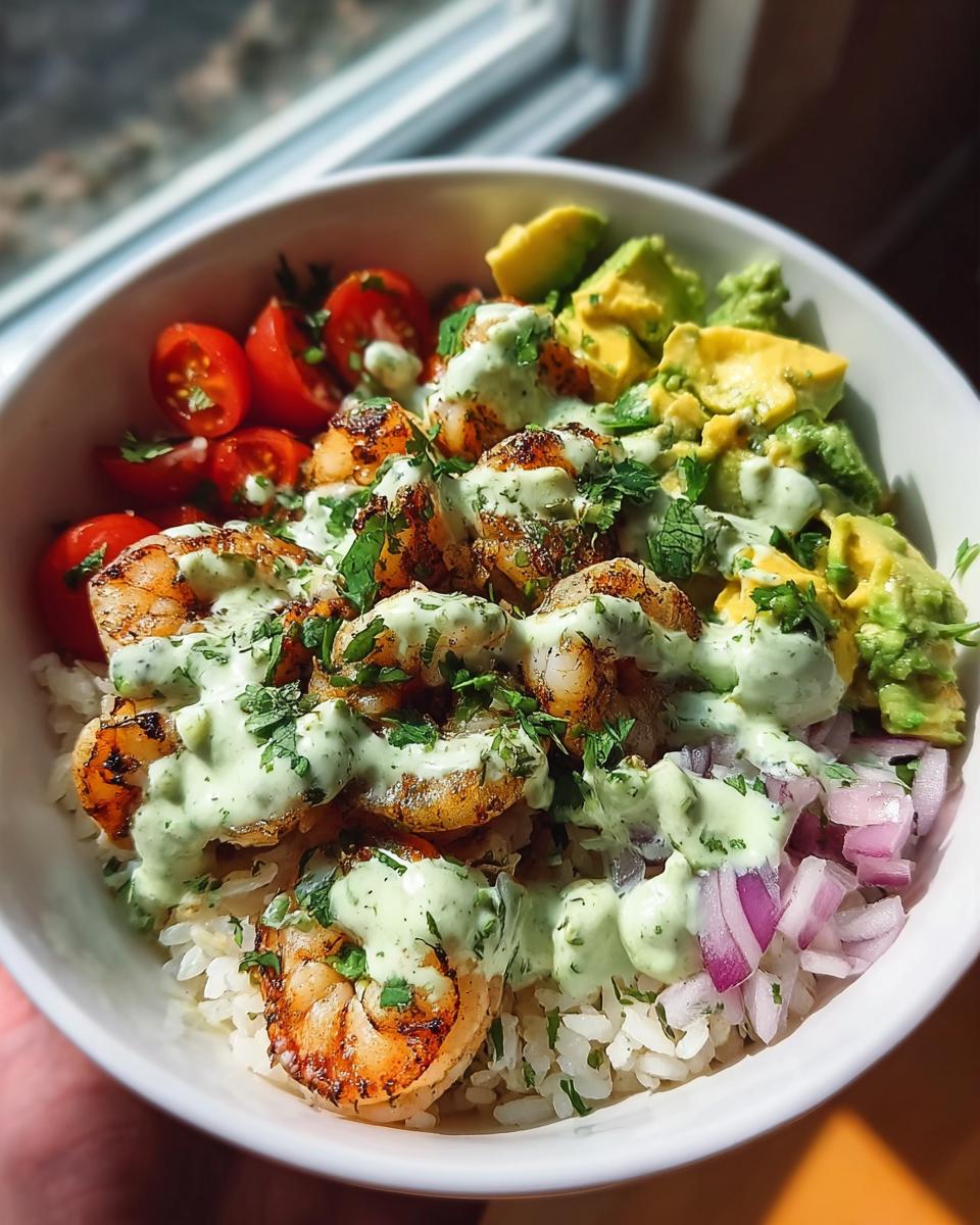 Zesty Shrimp & Avocado Rice Bowls - detail 1